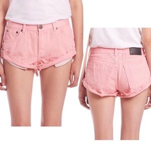One Teaspoon Pink Bandit Shorts Size 